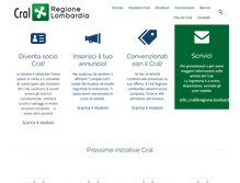 Tablet Screenshot of cralregionelombardia.com